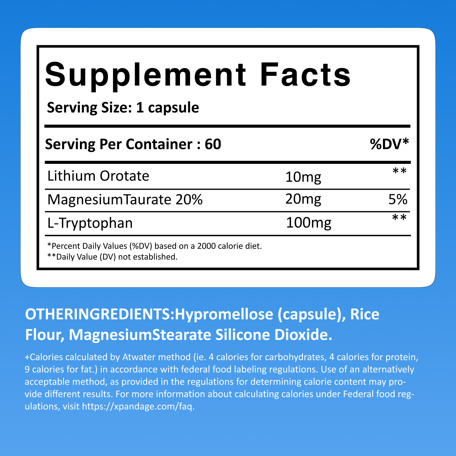 Lithium Orotate 10mg