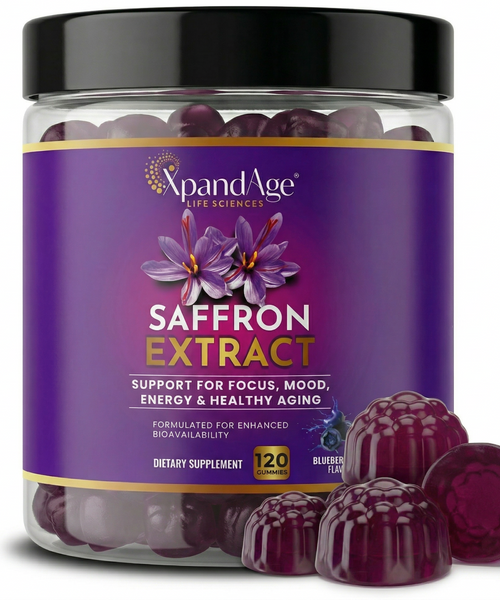 Xpanadage Magnesium Glycinate Gummies Sugar Free Magnesium Gummies with Saffron Extract